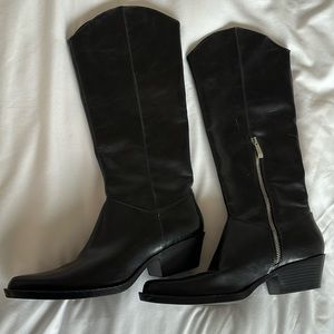 Leather Zara Cowboy Boots